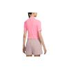 Nike T Shirts Women's Coral Powder Crew Neck Moderate Straight Fit (Unisex) T-Shirts DV7959 611