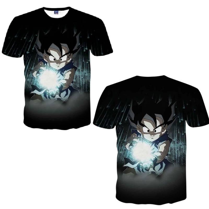 Модная мужская футболка из серии Аниме Dragon Ball с уникальной 3D-цифровой печатью для повседневной носки