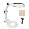 Desktop Magnifying Glass 120mm Adjustable 5H Hardness Foldable Soldering Magnifying Glass with 21