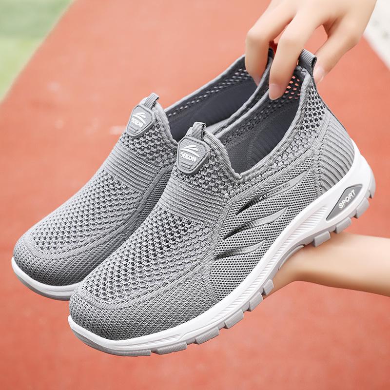 Обувь женская повседневная обувь с одной педалью ленивые туфли дышащая сетчатая обувь мягкая подошва не устают ноги мамина обувь удобная женская одинарная обувь