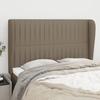 VidaXL Headboard with Ears Taupe 147x23x118-128 Cm Fabric3118196