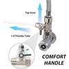 1PC RO Feed Water Adapter 1/2" to 1/4" With Shut-Off Ball Valve Faucet Tap Feed Reverse Osmosis Tee B Cold Hot Water Tube
