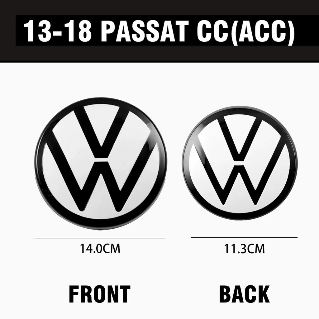 1Set Car Front Grill Badge Trunk Lid Cover Emblem Sticker Decoration For Volkswagen VW PASSAT CC 2008-2012 2021-2023 Accessories