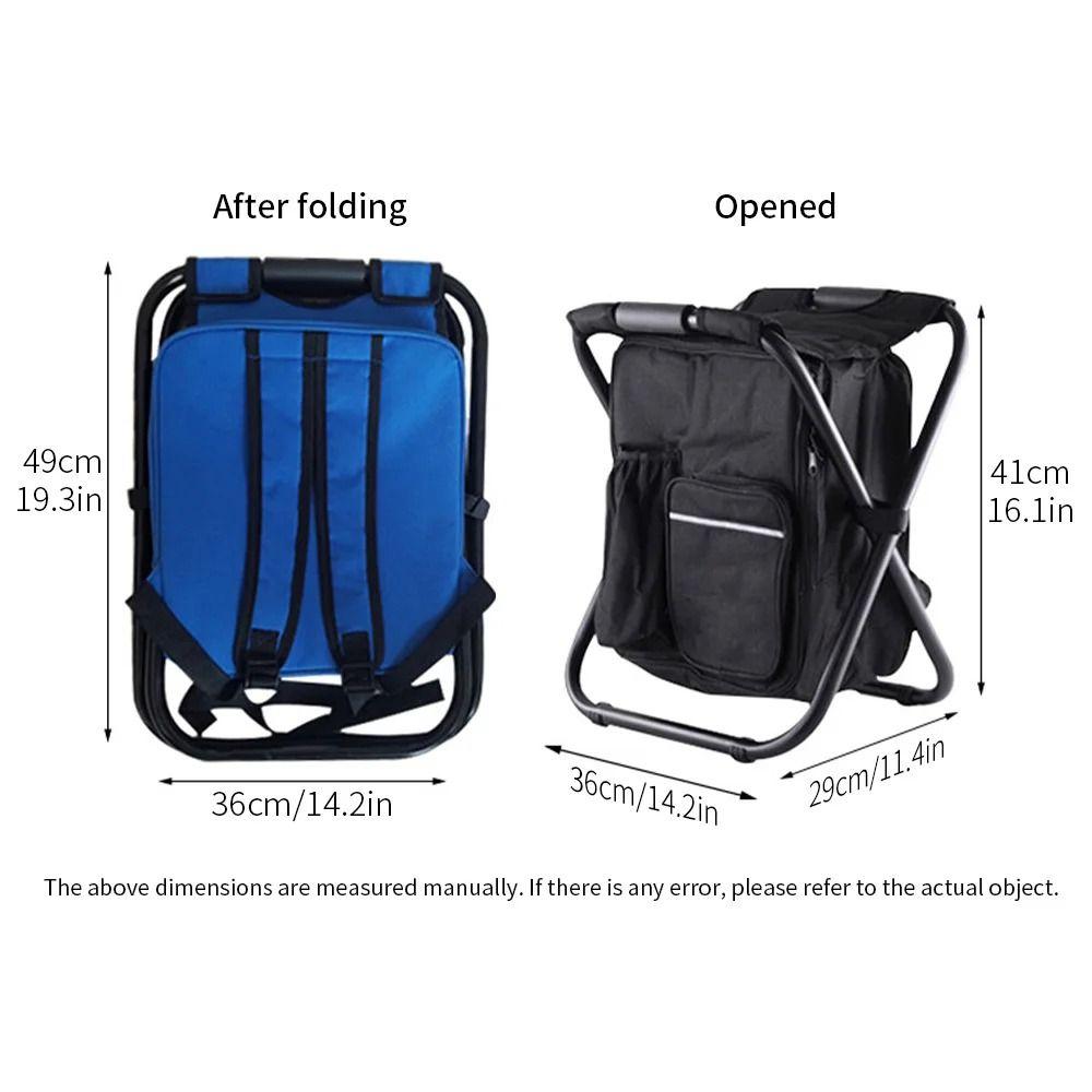 Strong Load-bearing Smart Fishing Chair with Cooler Bag Sports Folding Chair Picnic