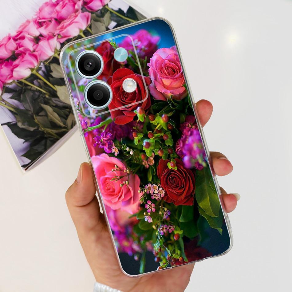 For Xiaomi Redmi Note 13 4G Case Redmi Note 13 Pro 4G Global Cute Soft Silicone TPU Slim Cover For Redmi Note13 13Pro 4G