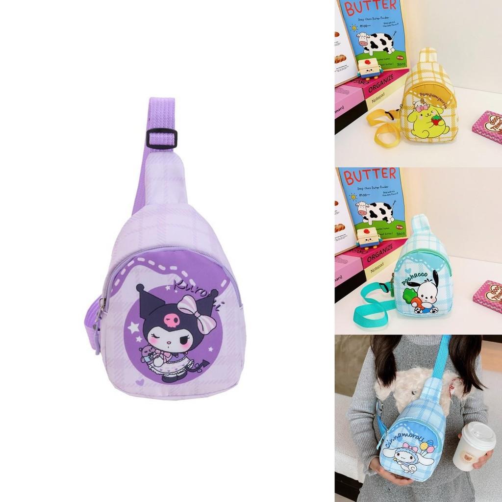 Cute Cartoon Children's Backpack For Girls With Kt Cat And Melody Print Lightweight Design