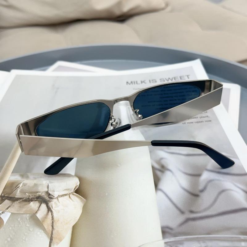 Винтажные Модные Металлические Солнцезащитные Очки Маленькой Оправы Кошачий Глаз Женские Мужские Солнцезащитные Очки Панк Роскошный Бренд Дизайнер Хип-Хоп Очки