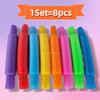 8 16 24 32 Pcs Pop Tubes Sensory Toys UrChoice Fine Motor Skills & Learning for Toddlers Fidget Toys and Party Favors for Kids