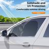 Car Sunshade Front Rear Window Shade UV Protection Curtain Suction Cup Easy Install Mosquito-Proof Privacy Shield