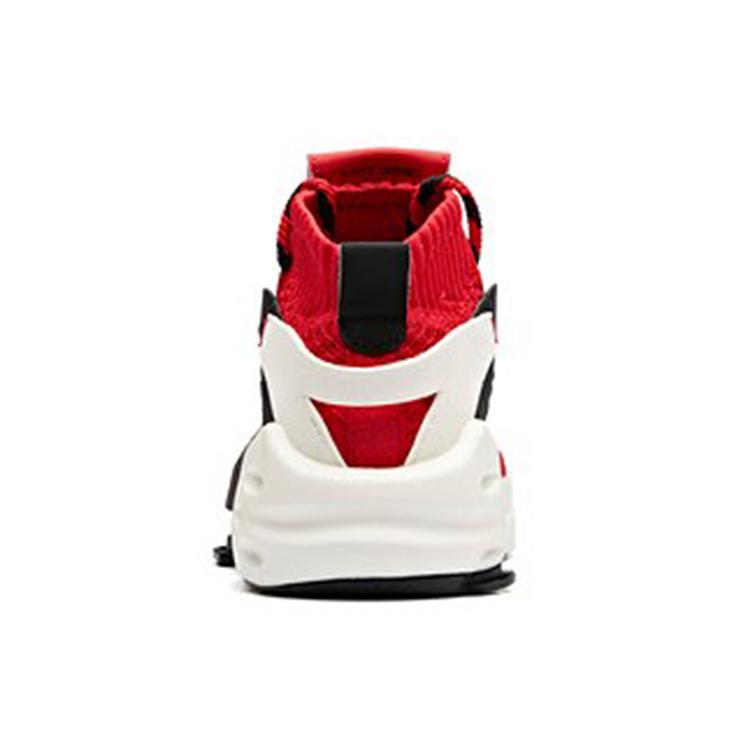Anta Bastard Casual Slip Resistant Abrasion Resistant High top Skateboard Shoes Men's Red White 11918080-2