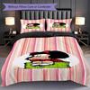 1PC Mafalda pattern Bedding Quilt Set Quilt Cover Pillowcase Home Decoration Birthday Gift (1 * duvet cover + 2 * pillowcase, without core)