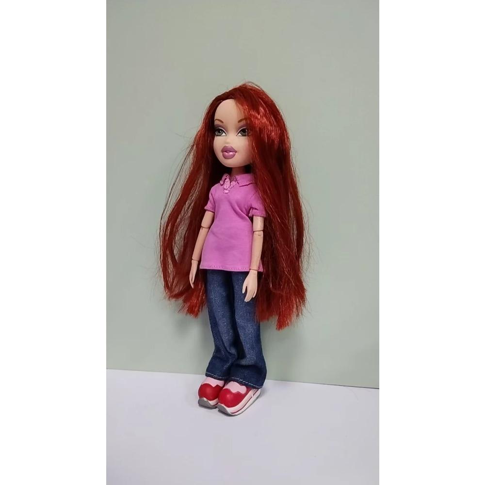 Голова Тело Одежда Меховые Топы Пальто Bratz Для Куклы 30 см