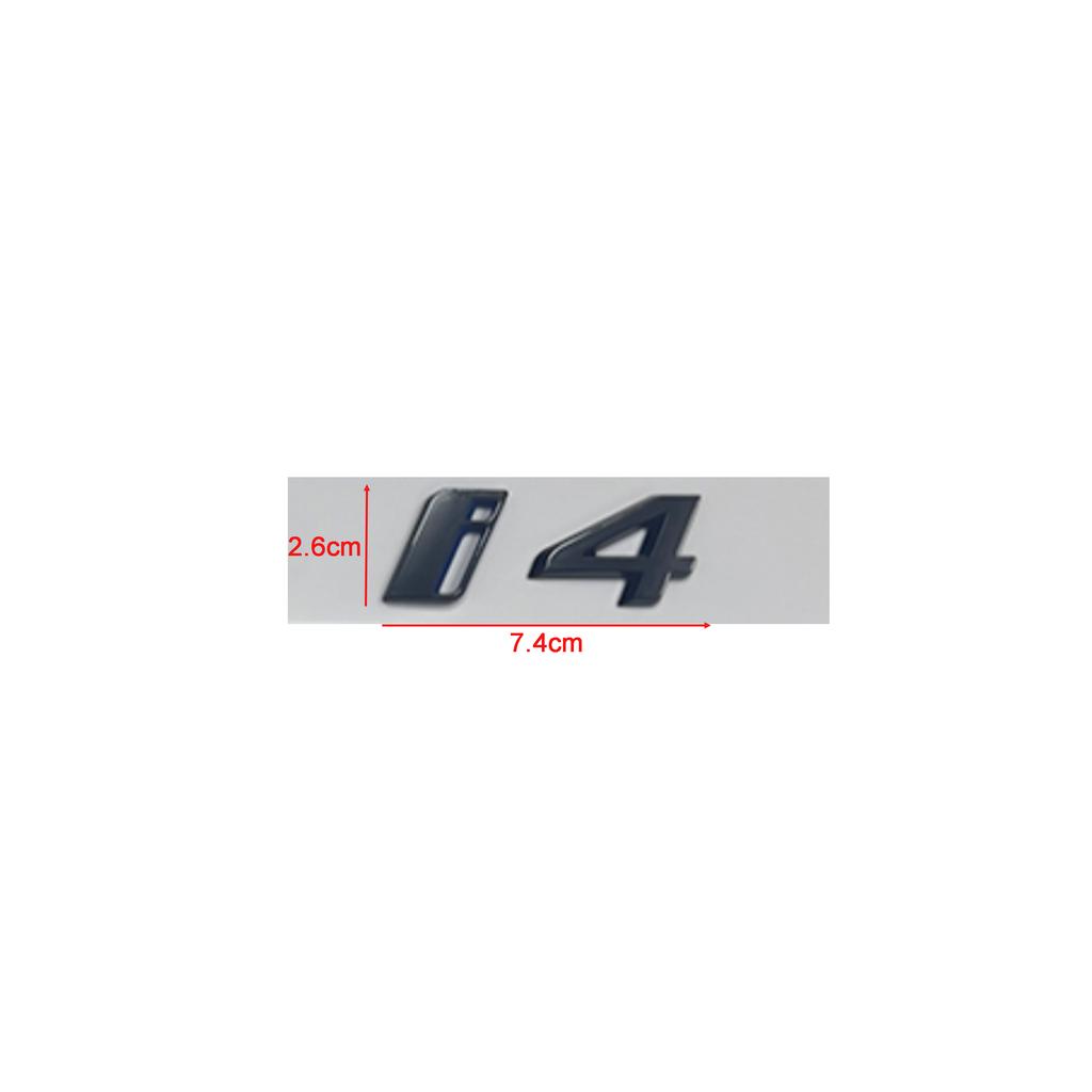 3D Letters Emblem Badge Car Rear Trunk Logo Sticker for BMW iX i3 i4 i7 iX3 iX4 iX7 Glossy Black Accessories SU1