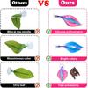 WILLBOND 2 Pcs Blue Pink Silicone Betta Fish Bed Leaf Hammock Betta Fish Tank Accessories Decorations for Aquarium Ornaments, Practical Resting Spot,