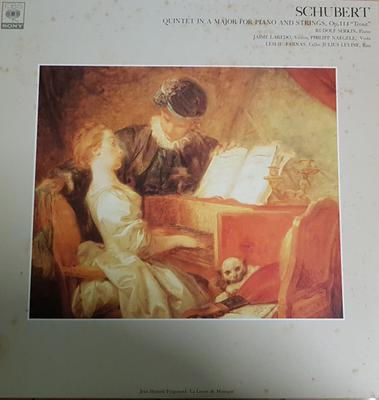 Виниловая пластинка RUDOLF SERKIN  JAIME LAREDO  LESL  Квинтет Шуберта Ля мажор Для фортепиано FCCA548 CBSSONY Япония Классика Б/у