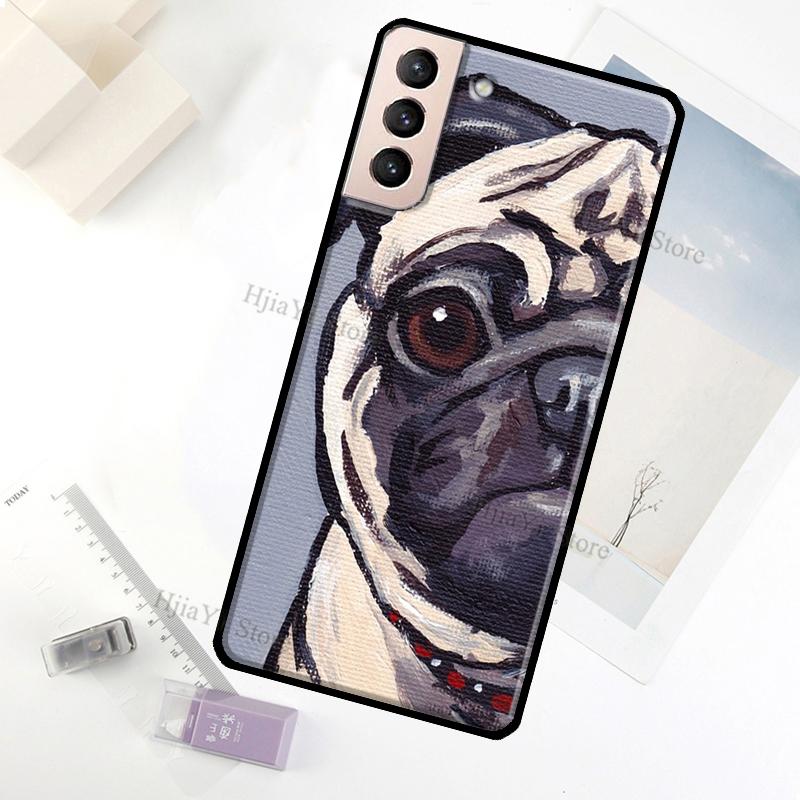 Чехол с собакой породы мопс для Samsung Galaxy S23 Ultra Note 20 10 S9 S10 Plus S20 S21 FE S22 Ultra Чехол для телефона