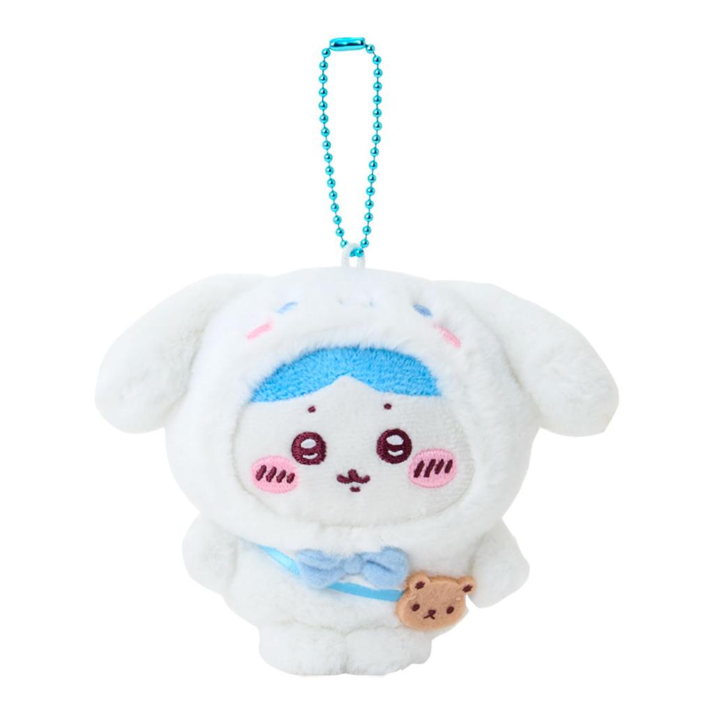 Sanrio Chiikawa Mascot Holder Cinnamoroll Polyester and Ages 6 and 826634 (Hachiware) Steel, Up,