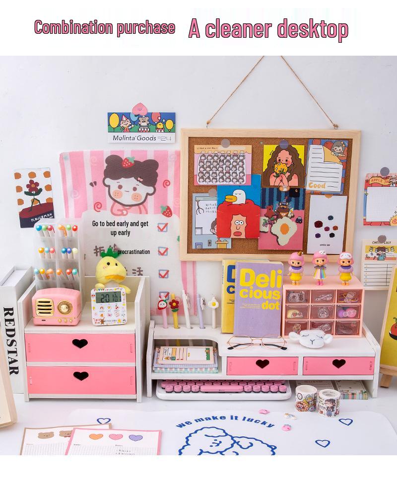 Подставка-органайзер для настольного монитора - Милый офисный аксессуар для компьютеров и ноутбуков