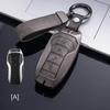 Key Case Cover for BYD Song Plus Atto 3 Han EV Tang DM Qin Seal Dolphin Leather Metal Remote Fob Holder Keychain Car Accessories