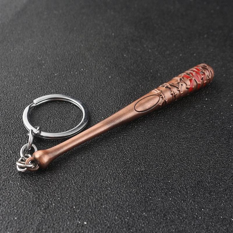 Ключница Брелок Ходячие Мертвецы Бейсбольная бита Негана LUCILLE Форма бейсбольной биты Брелок для ключей Мужской Брелок для ключей автомобиля Ювелирное изделие