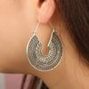 New Vintage Ethnic Hollow Flower Gypsy Dangle Trible Earring for Women Fashion Indian Jewelry Gifts