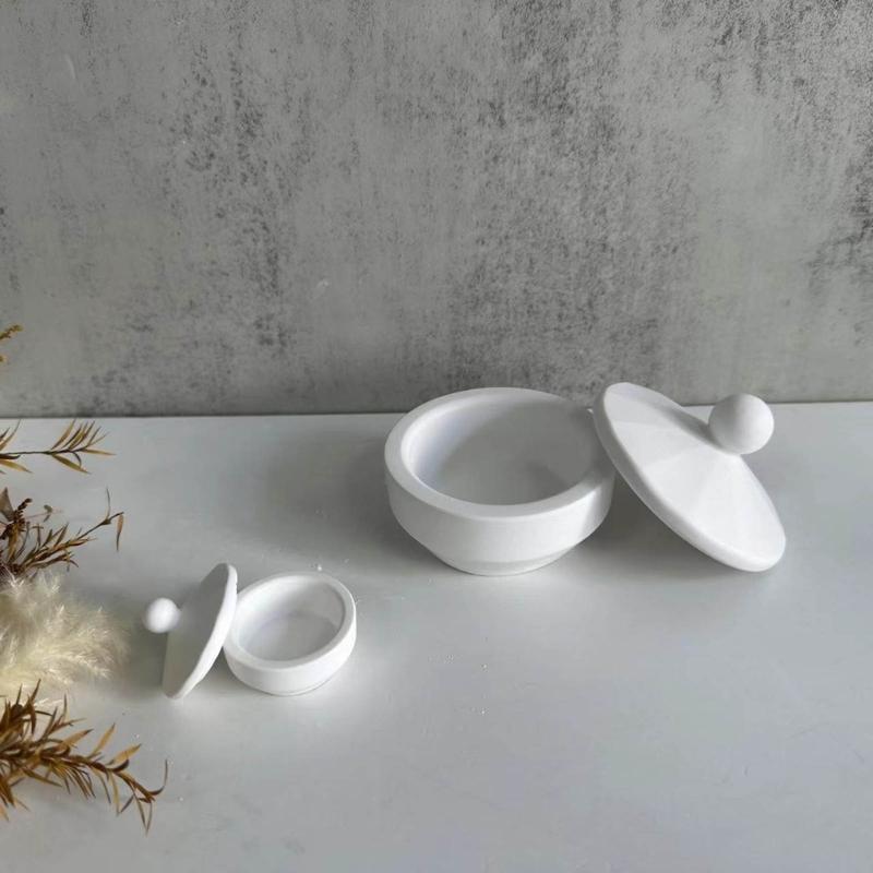 Коробка для хранения ювелирных изделий Силиконовые формы Сделай сам Круглая форма Коробка с крышкой Коробка Формы из смолы Контейнер для ювелирных изделий Формы для литья