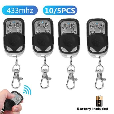 Умный клонирующий пульт дистанционного управления 433 МГц с обучением, 4-кнопочный беспроводной радиочастотный передатчик, копирование кода, удаленный дубликатор, брелок для гаражных ворот, электрический механизм открывания дверей