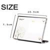 Heizi Card Display Case, L-Shaped, Set of 2, for Trading Postcards, Acrylic Frame, Screw-Down Magnet (Clear, Horizontal, A7 Trading Card Size)
