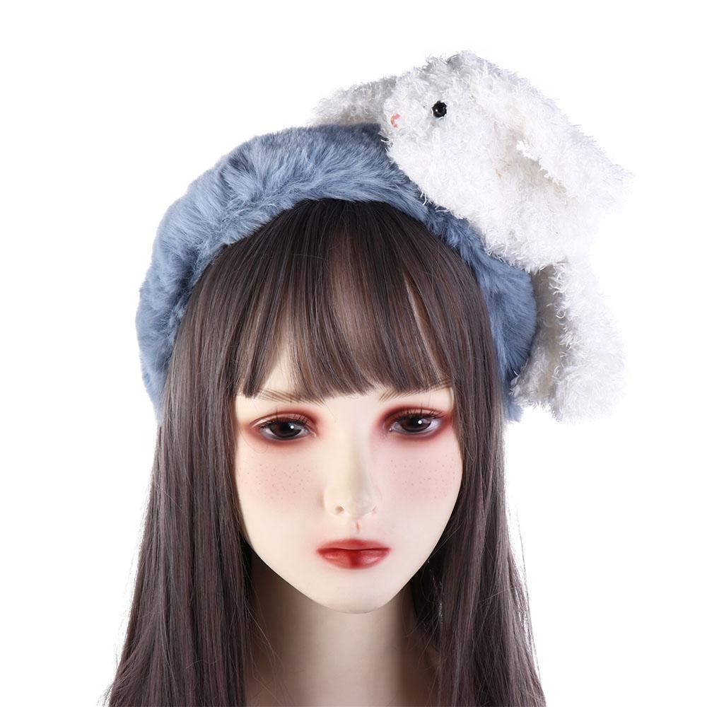 Makeup Headband Women Hair Accessories Wash Face Hair Band Cartoon Plush Headband Width Hair Hoop