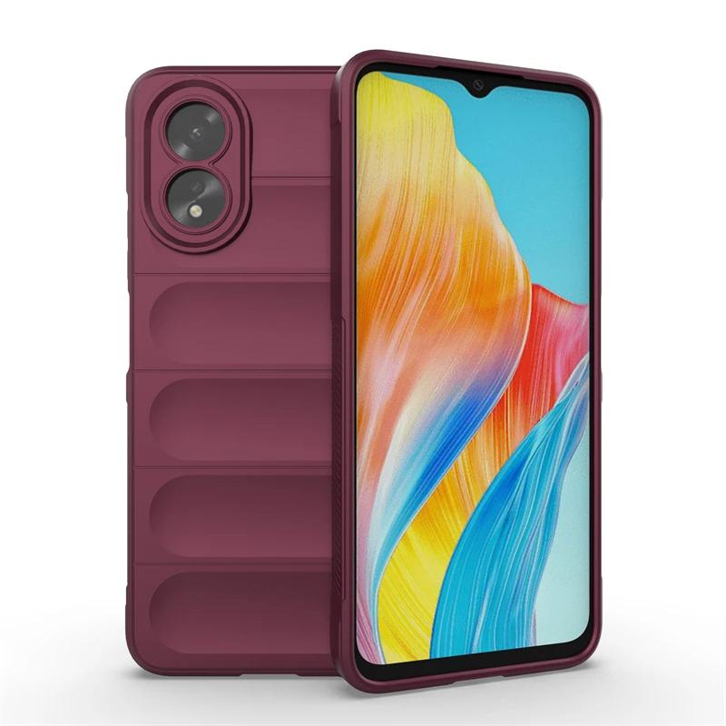 Чехол для OPPO A18 4G задняя крышка телефона чехол жидкий силикон противоударный броня OPPO A38 4G чехлы Funda Coque