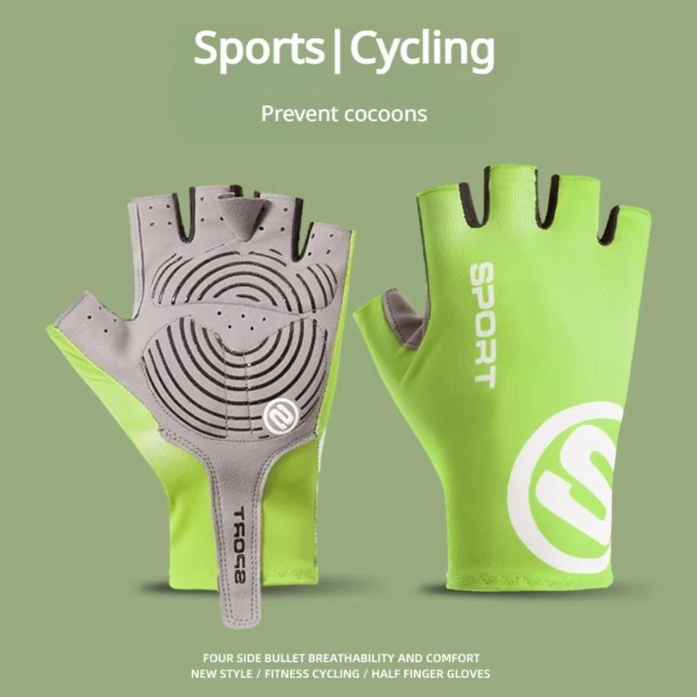 Windproof Half Finger Gloves Touch Screen Cycling Gloves Women Men Bicycle Gloves  MTB Road Bike