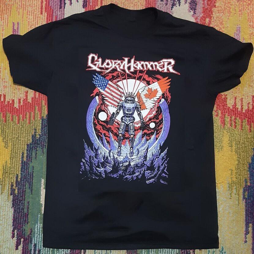 Новая Gloryhammer The Red, White, and Hoots Подарок для фанатов Унисекс S-5XL Футболка Унисекс Футболка