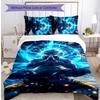 Kakashi Hatake Pattern Printed 3PCS Bedding Set, Soft Skin-Friendly Washable Duvet Cover & Pillowcases Set