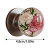 Practical Door Handle Flower Patterns Door Knob Decorative Creative Cabinet Handle  Home Decoration