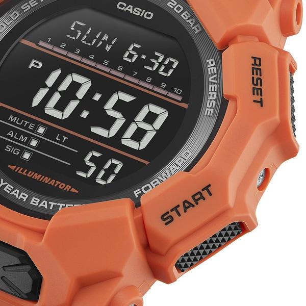 Casio Мужские часы G-SHOCK GD-010-4JF [G-SHOCK 10-YEAR BATTERY SERIES] Круглые часы Orange Digital