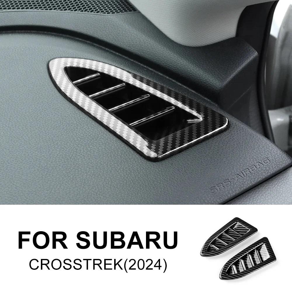 ABS Carbon Fiber Sticker For Subaru Crosstrek 2024 Impreza 2024 Car Gear Shift Panel Left Hand Drive Interior Trim Accessories