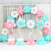 10Pcs Flower Shape Balloon Clips for Balloon Arch Plastic Balloon Connector for Birthday Wedding Valentine's Day Party Decor