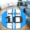 Lionel Messi Round Area Rug,Carpet Rug for Living Room Bedroom Sofa Playroom Decor,Non-slip Floor Mat
