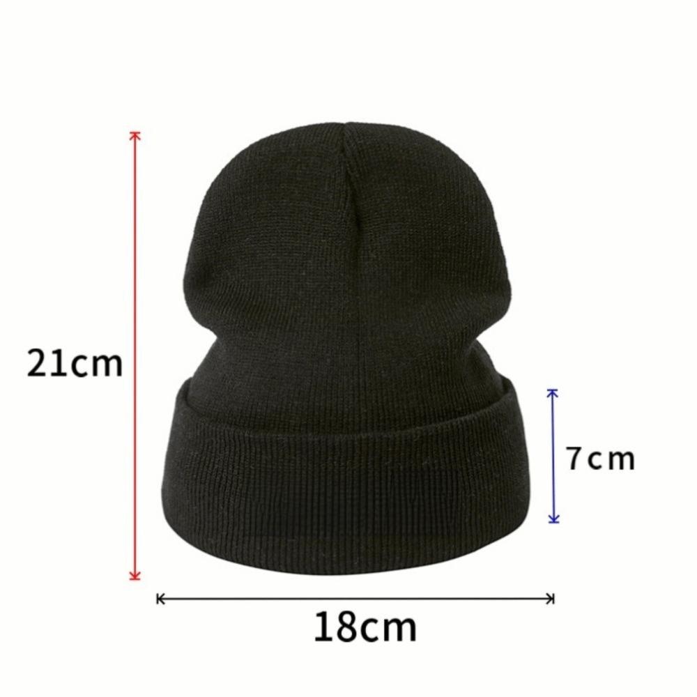 Теплая шапочка-череп, вязаная шапка конфетных цветов, простая шапка-бини для осени-зимы