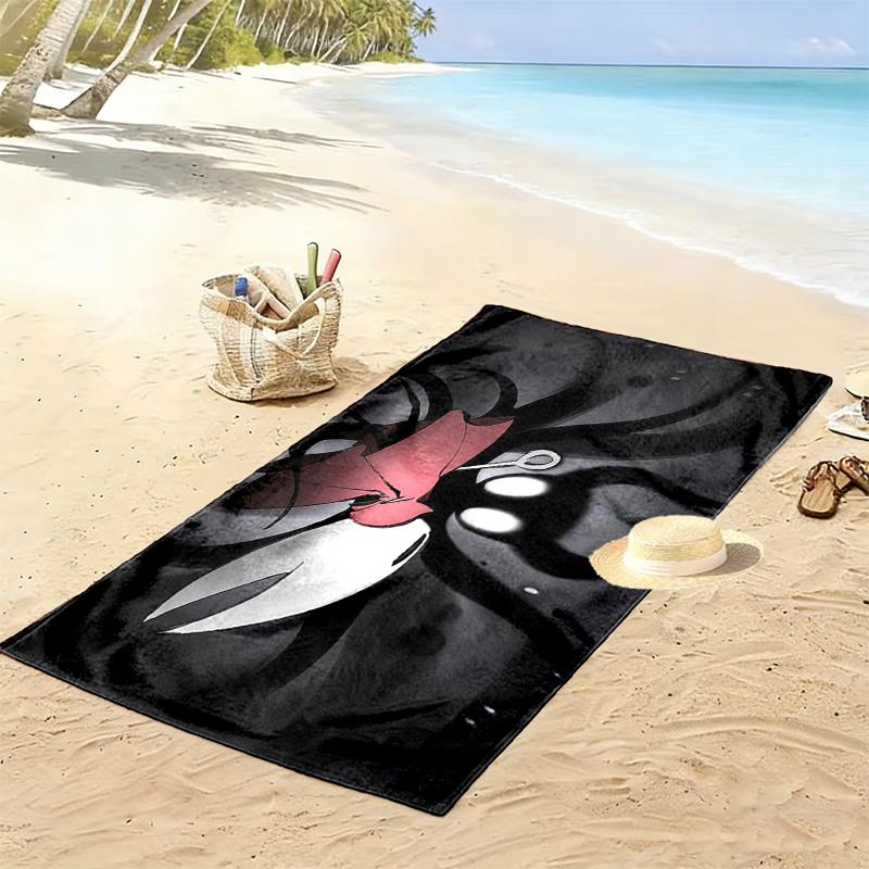 Silksong Print Beach Towel, Large Soft Quick Dry Towel for Beach Camping Swimming