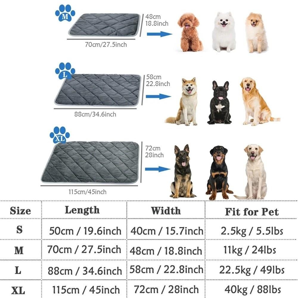 Extra Warm Self-Heating Pet Pads Washable Winter Pet Mat Pets Warm Cushion Mat Small Dogs Cats