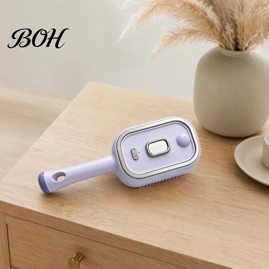 Electric Hair Comb Steam Brush with Essence & Measuring Cup, Rechargeable Anti-Static Scalp Static Reducing Massager Spray Brush, Frizz Control