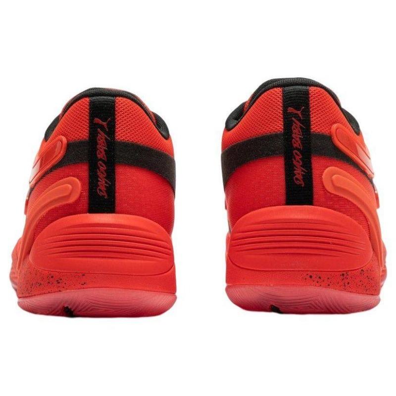 PUMA Trc Blaze Court Against All Odds Stylish Slip-resistant Low-top Basketball Shoes Men Red Black 378937-01