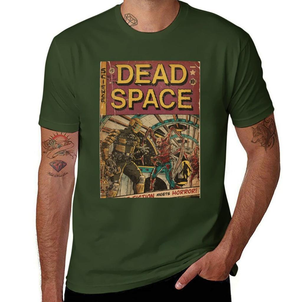 Dead Space фанатское искусство обложка комикса Футболка аниме одежда кастомные быстросохнущие футболки для мужчин хлопок