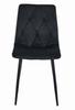 LIBRA chair - black velvet / black legs x 4