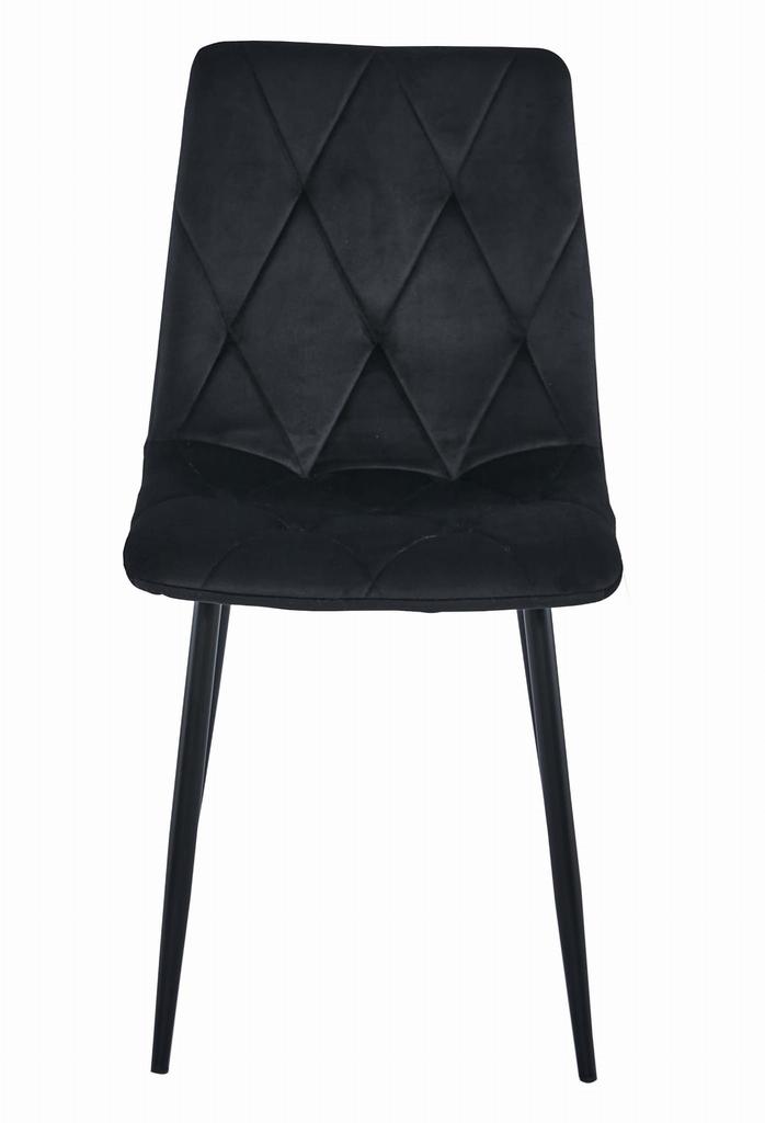 LIBRA chair - black velvet / black legs x 4