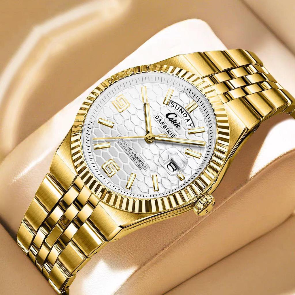 Серия «Звездное небо» Мужские автоматические механические часы: Светящиеся, Водонепроницаемые, Швейцарский кварцевый механизм для дня и ночи