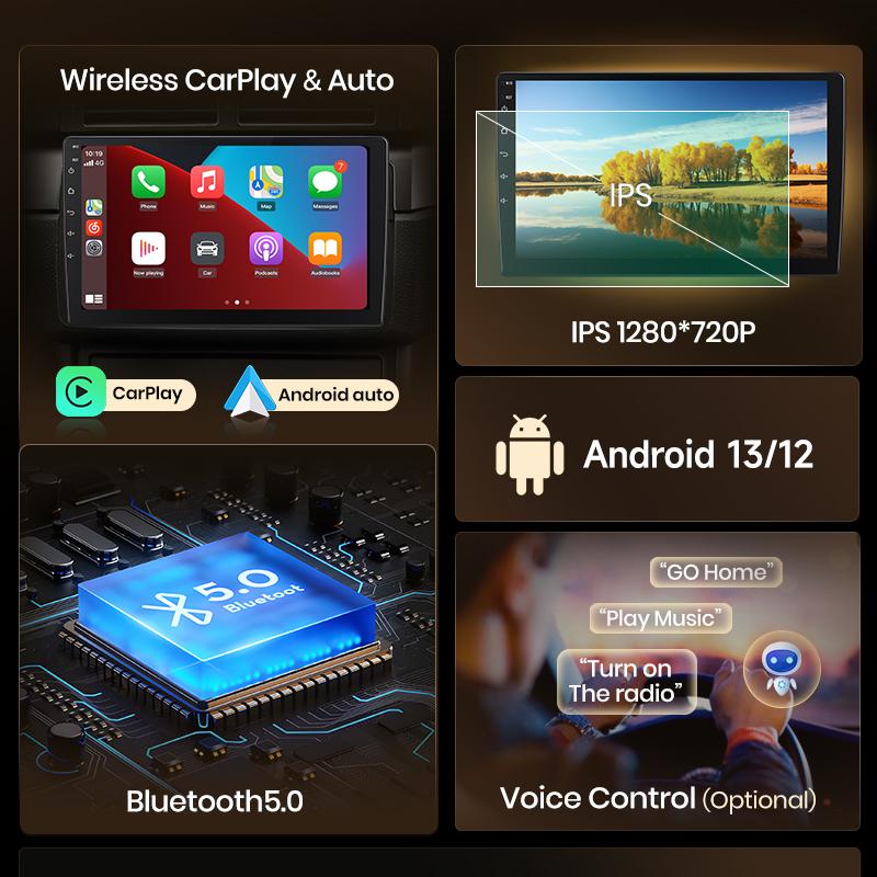 Junsun Wireless Carplay Android Auto Car Radio for Seat Ibiza 6J 2009-2013 Gps Intelligent Systems Stereo Multimedia Autoradio