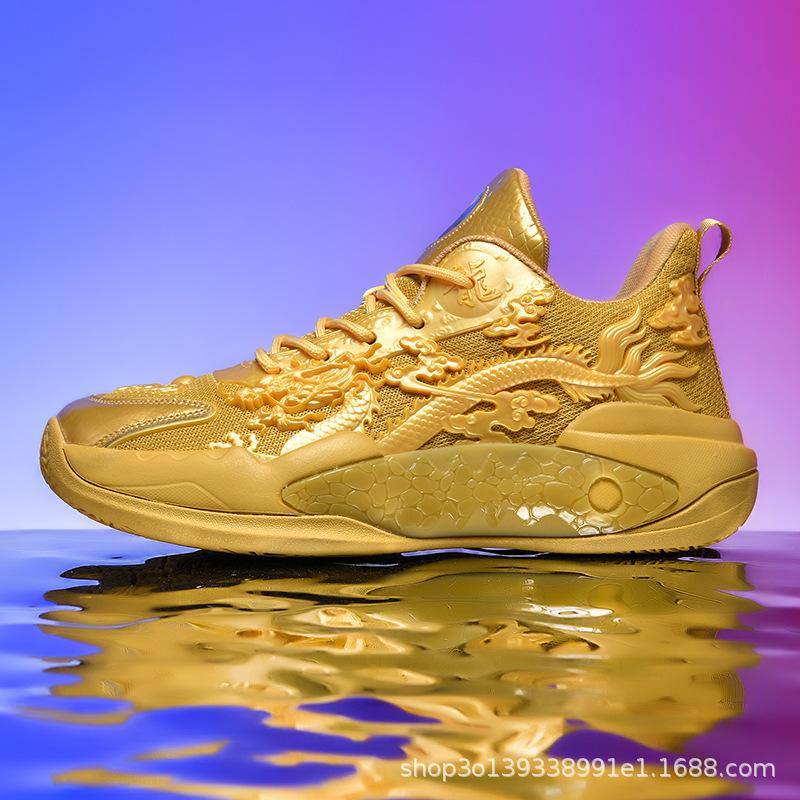 Баскетбольные кроссовки лимитированной серии «Год Дракона» имеют звук, модный светящийся тренд, настоящая фабричная прямая продажа спортивной обуви