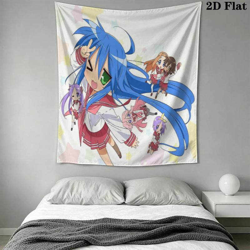Lucky Star Wall Tapestry Aesthetic Wall Hanging Printed Fabric Blanket Decorative Tapestries for Bedroom Living Room Home Decor
